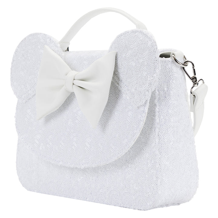 Loungefly Disney Minnie Sequin Wedding Crossbody