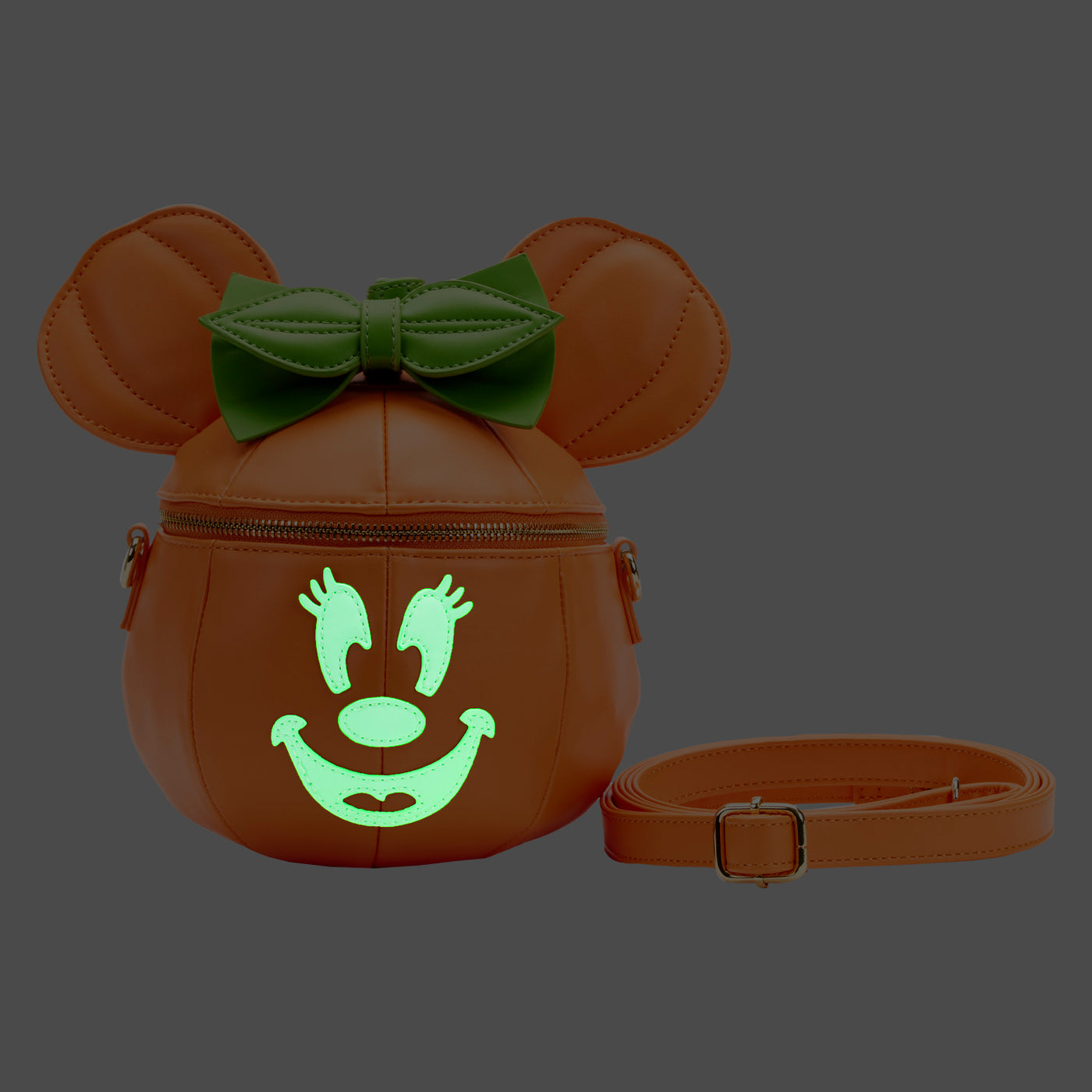 Loungefly Disney Minnie Pumpkin Glow in the Dark Crossbody