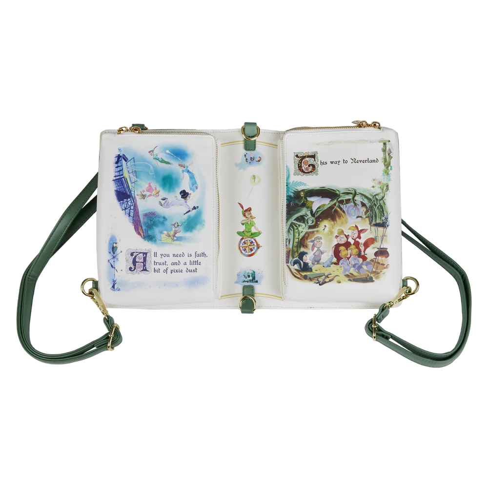 Loungefly Disney Peter Pan Book Series Convertible Crossbody