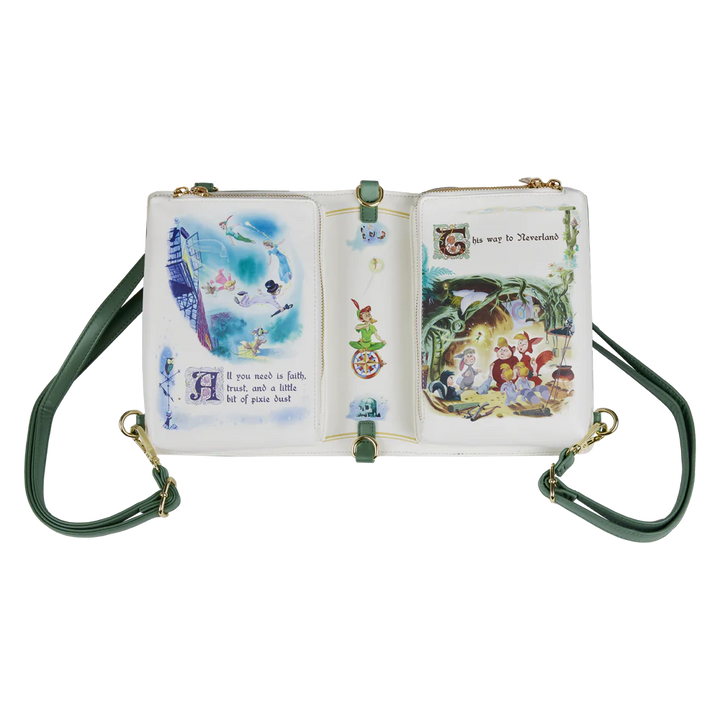 Loungefly Disney Peter Pan Book Series Convertible Crossbody