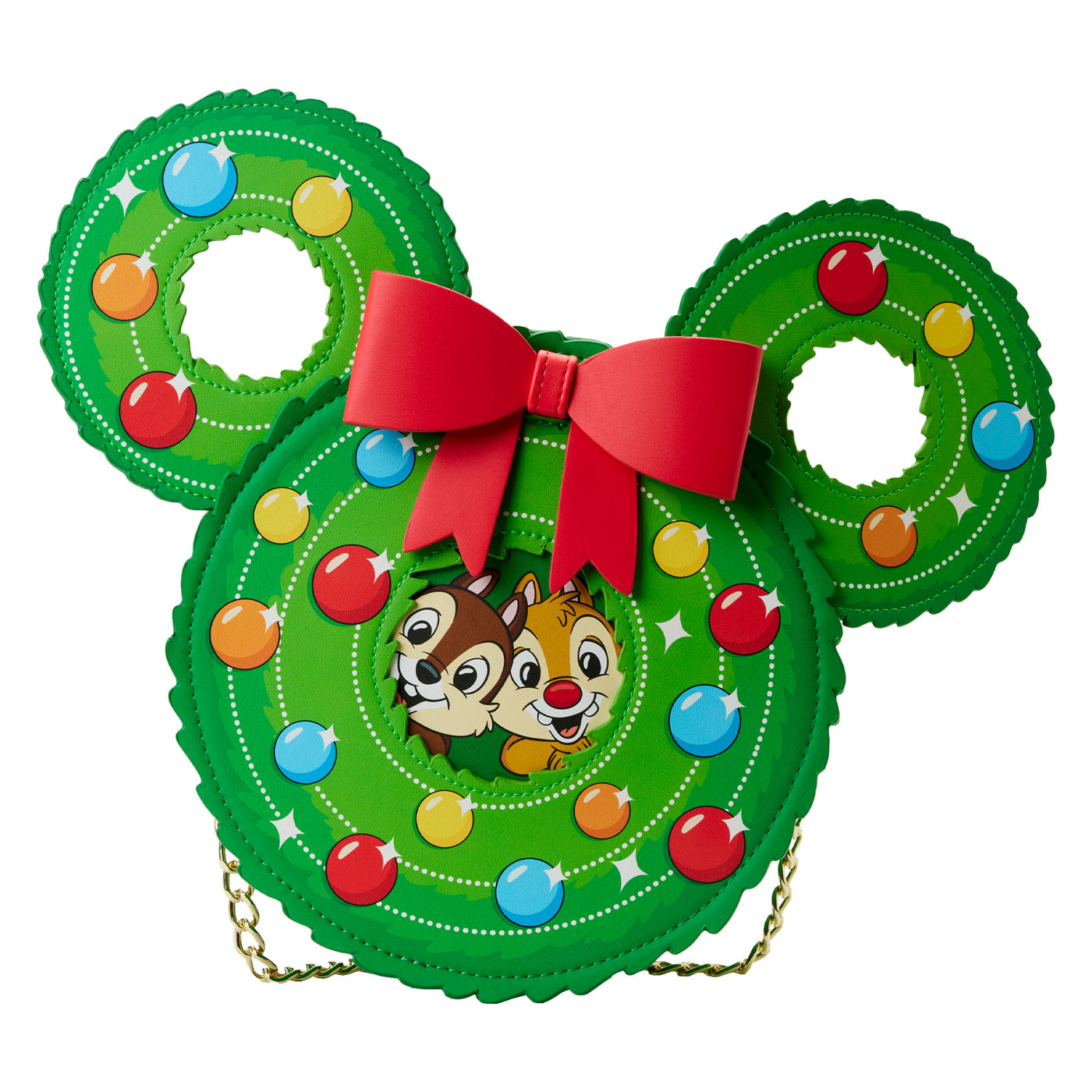 Disney Chip & Dale Holiday Wreath Crossbody