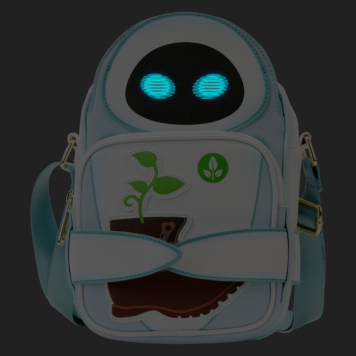 Disney Pixar Wall-e Eve Glow in the Dark Passport Crossbuddy