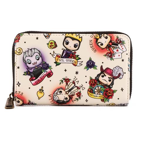 Pop! Disney Villains Tattoo AOP Wallet