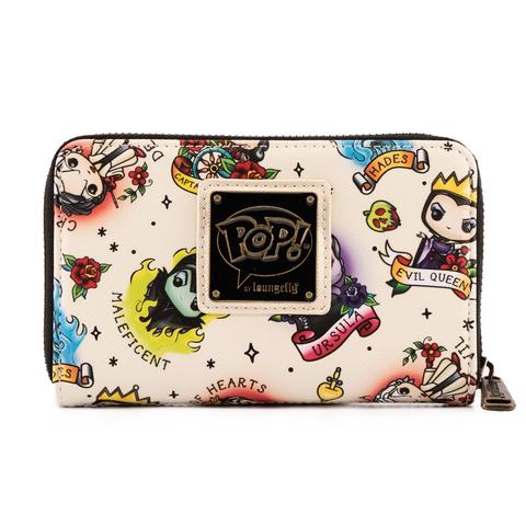 Pop! Disney Villains Tattoo AOP Wallet