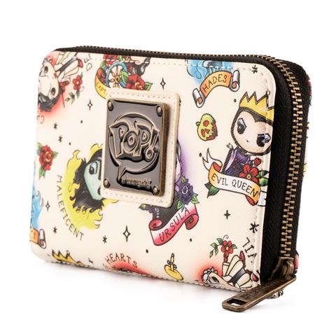 Pop! Disney Villains Tattoo AOP Wallet