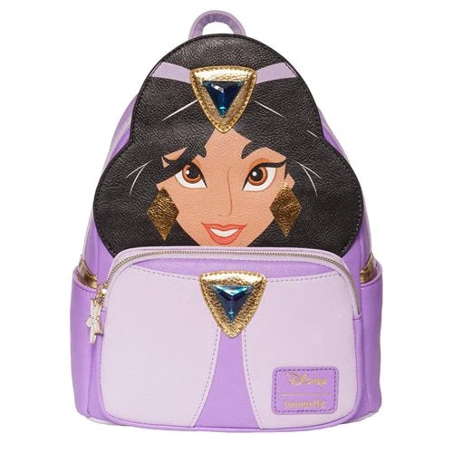 Disney Aladdin Purple Dress Jasmine Cosplay Mini Backpack