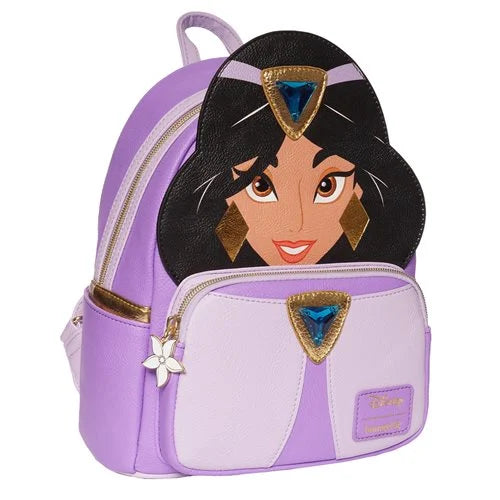 Disney Aladdin Purple Dress Jasmine Cosplay Mini Backpack