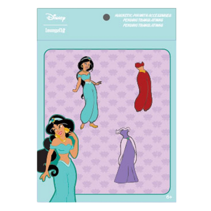 Disney Aladdin Princess Jasmine Magnetic Paper Doll Pin Set