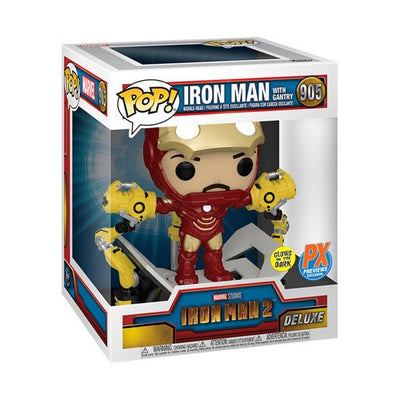 Funko Marvel Studios Iron Man 2 Mark IV w/Gantry 6" Glow in the Dark Pop! Vinyl Figure