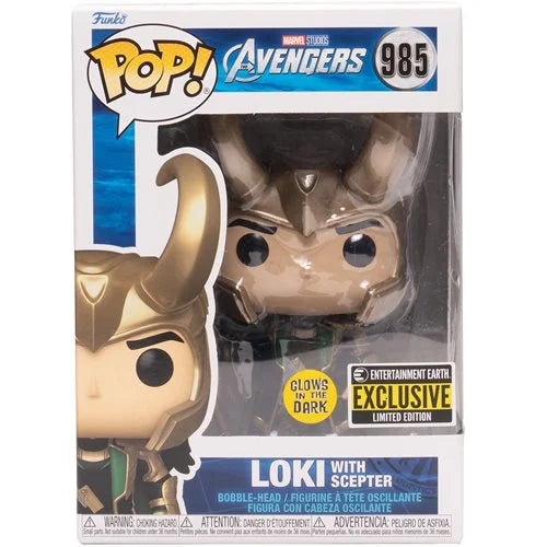 Funko Marvel Studios Avengers Loki Glow in the Dark Pop! Vinyl Figure Exclusive