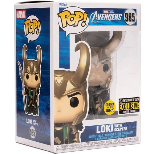 Funko Marvel Studios Avengers Loki Glow in the Dark Pop! Vinyl Figure Exclusive