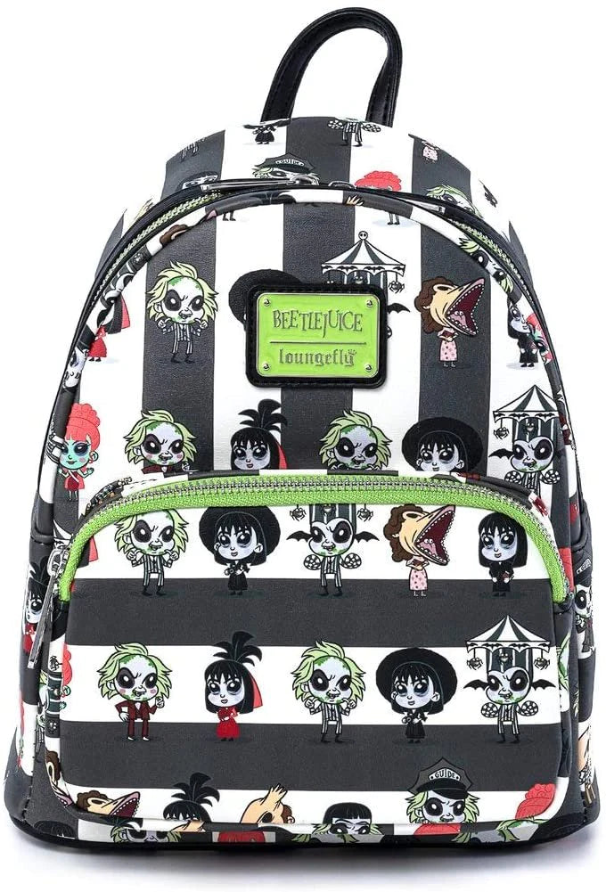 Loungefly Beetlejuice Chibi All Over Print Mini Backpack