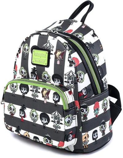 Loungefly Beetlejuice Chibi All Over Print Mini Backpack