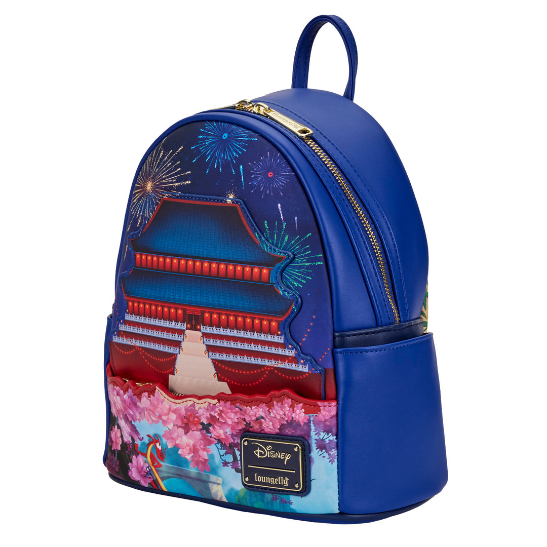 Loungefly Disney Mulan Castle Series Light Up Mini Backpack