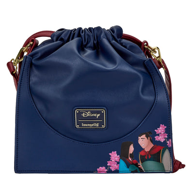 Loungefly Disney Mulan Castle Series Cinch Sack Crossbody Bag