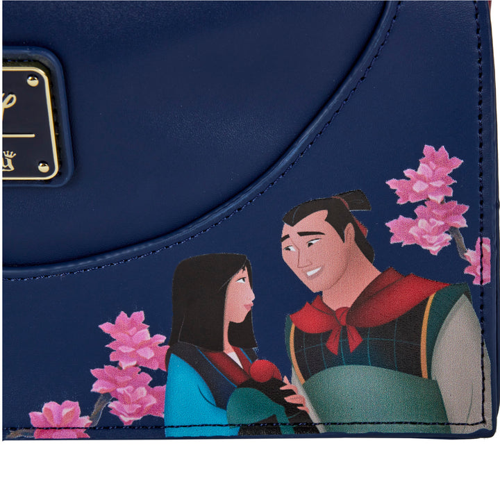 Loungefly Disney Mulan Castle Series Cinch Sack Crossbody Bag