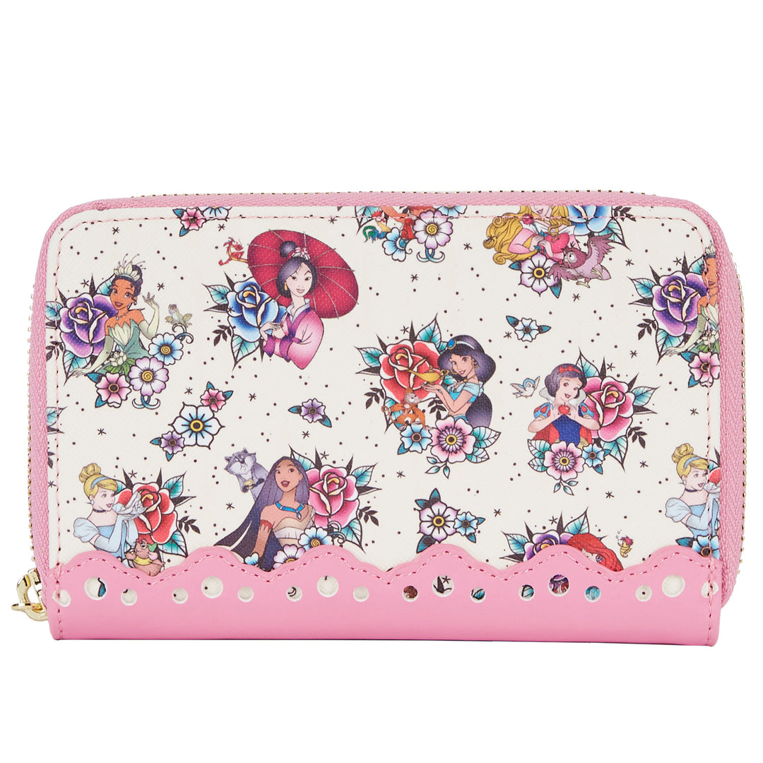 Loungefly Disney Princess Tattoo AOP Wallet