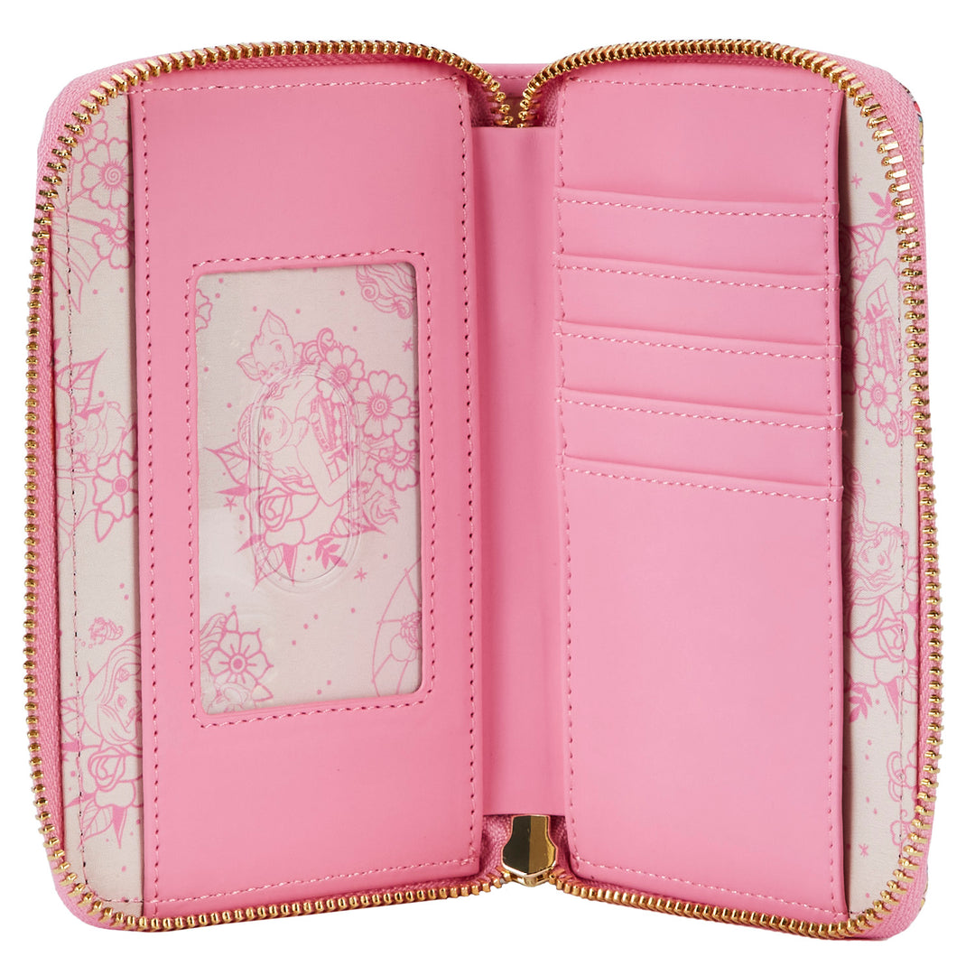 Loungefly Disney Princess Tattoo AOP Wallet