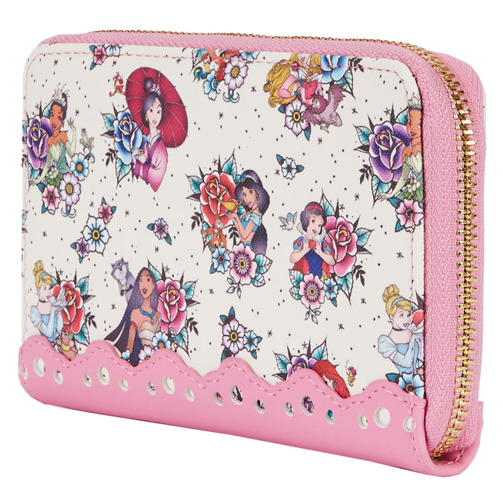 Loungefly Disney Princess Tattoo AOP Wallet