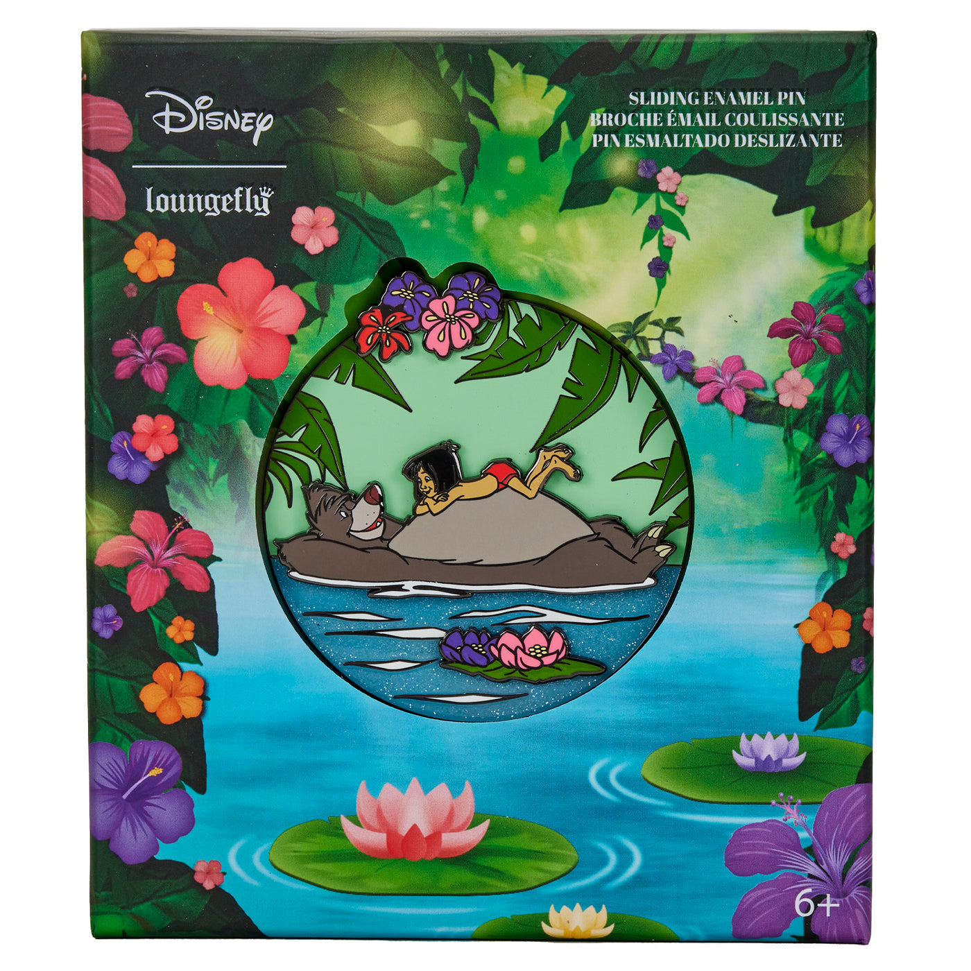 Loungefly Disney Jungle Book Baloo Belly 3" Collector Box Pin